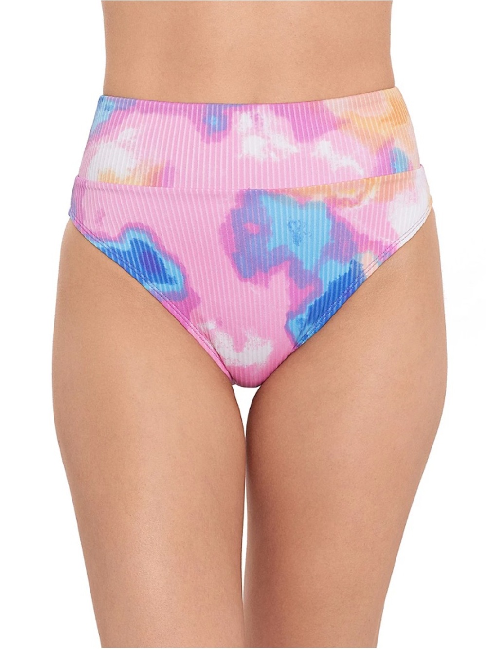 NWT Salt + Cove Juniors' Tie-Dye Wide Band High-Waisted Swim Bottom